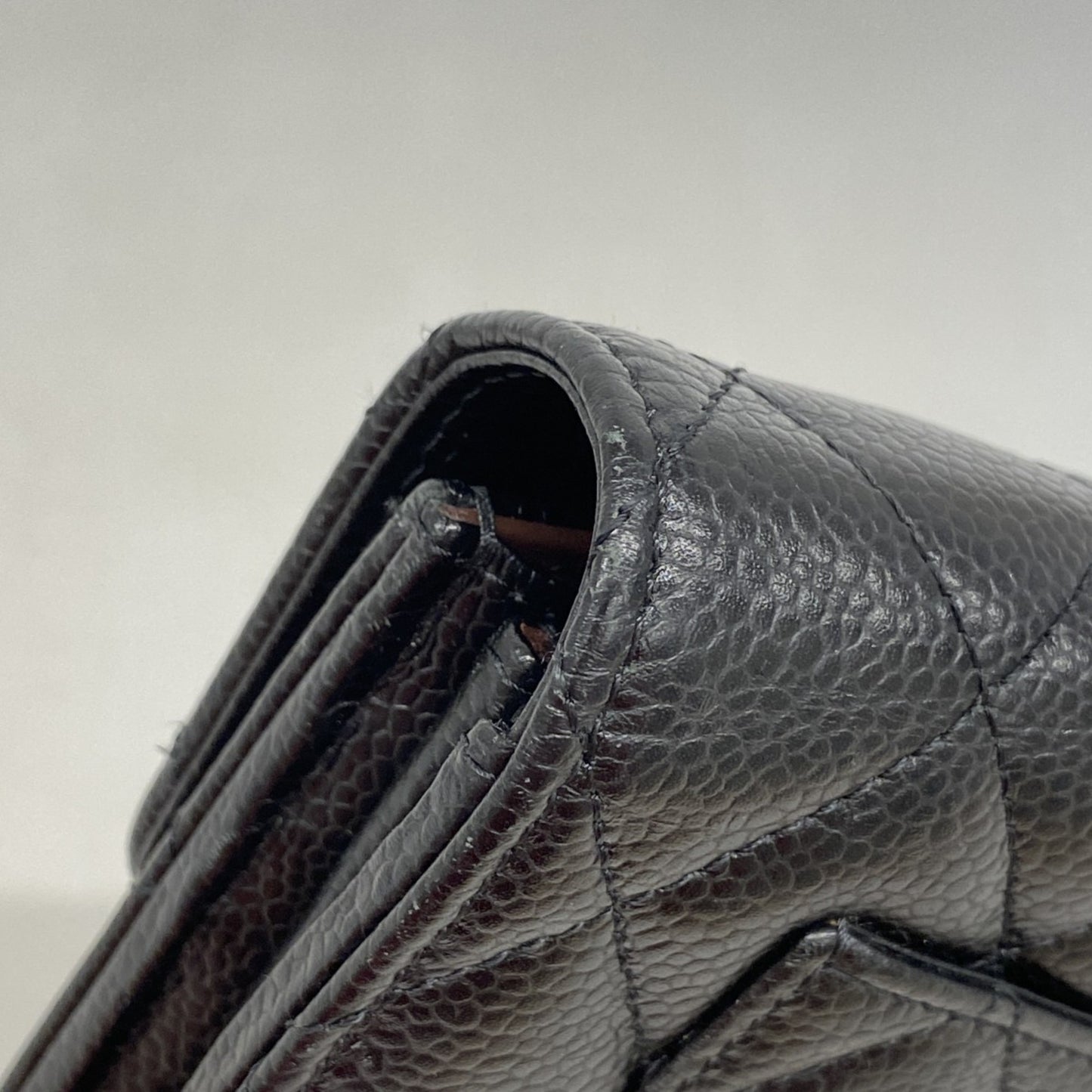 Chanel Matelasse Caviar Leather Long Wallet