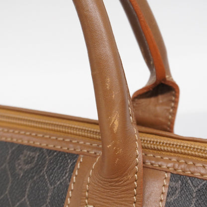 Christian Dior Boston Bag Honeycomb Gray Brown