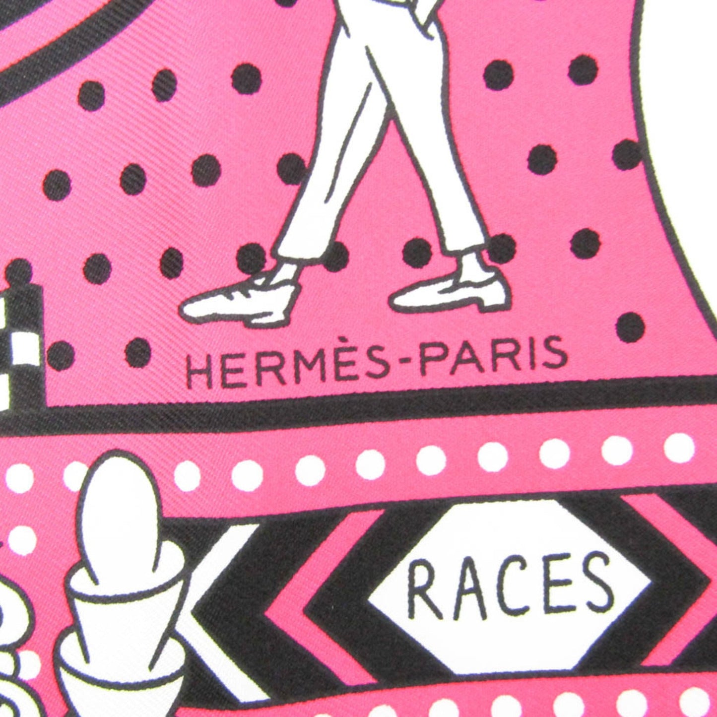 Hermes Carre 55 Hot To Tror Women'S Silk Bandana Black