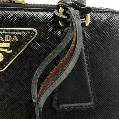Prada Promenade Shoulder Bag Black Triangle Plate