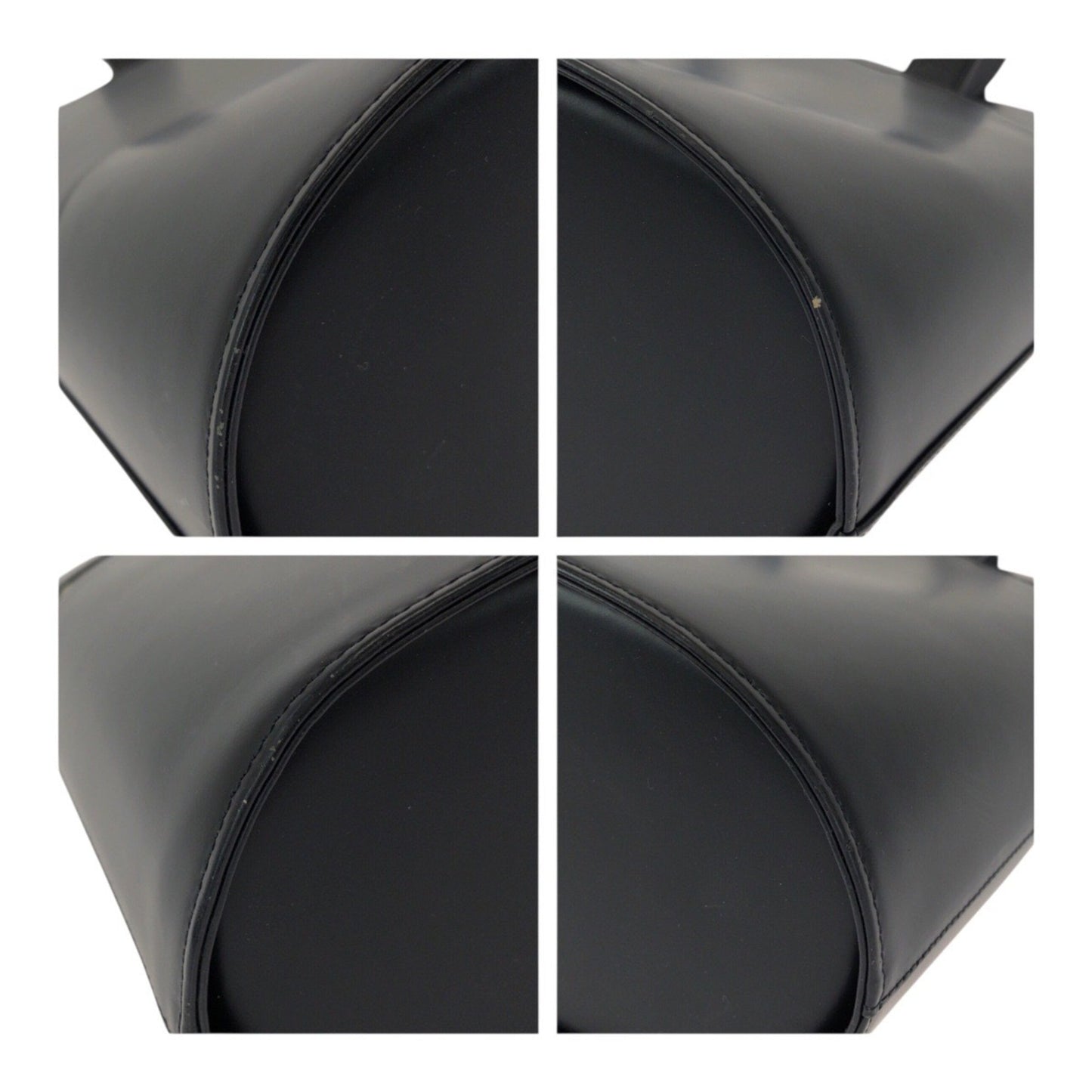 Burberry Nova Check Black Leather Tote Bag