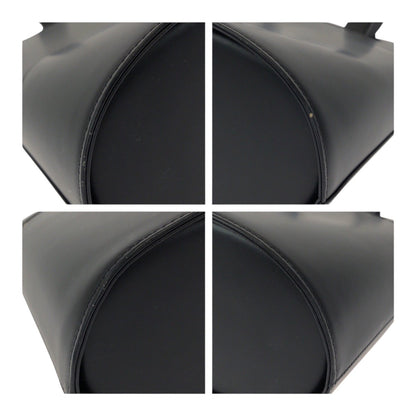 Burberry Nova Check Black Leather Tote Bag