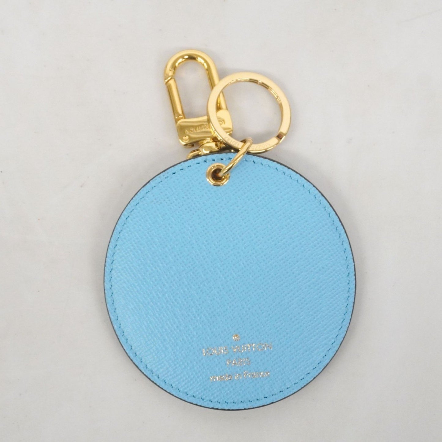 Louis Vuitton Damier Porte-Cls Illustre Keychain M62751 Blue Ebene