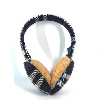 Burberry Check Accessories Earmuffs Wool Kids Brown