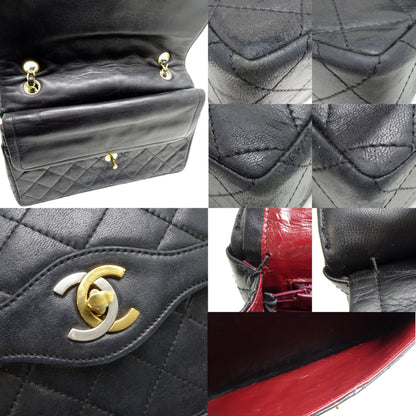 Chanel Paris Exclusive Matelasse Chain Shoulder Bag In Black Lambskin