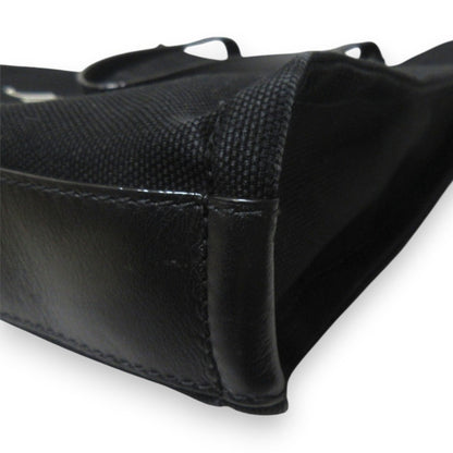 Jimmy Choo Logo Canvas Tote Bag In Black