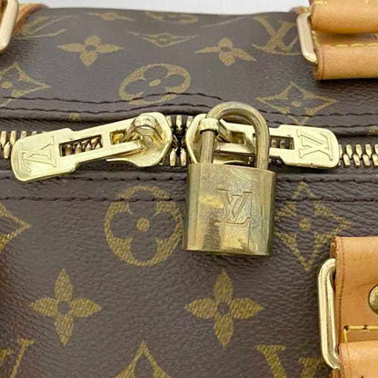 Louis Vuitton Boston Bag Keepall 45 Bandouliere Ec-23198 Brown Monogram M41418 Canvas Tanned