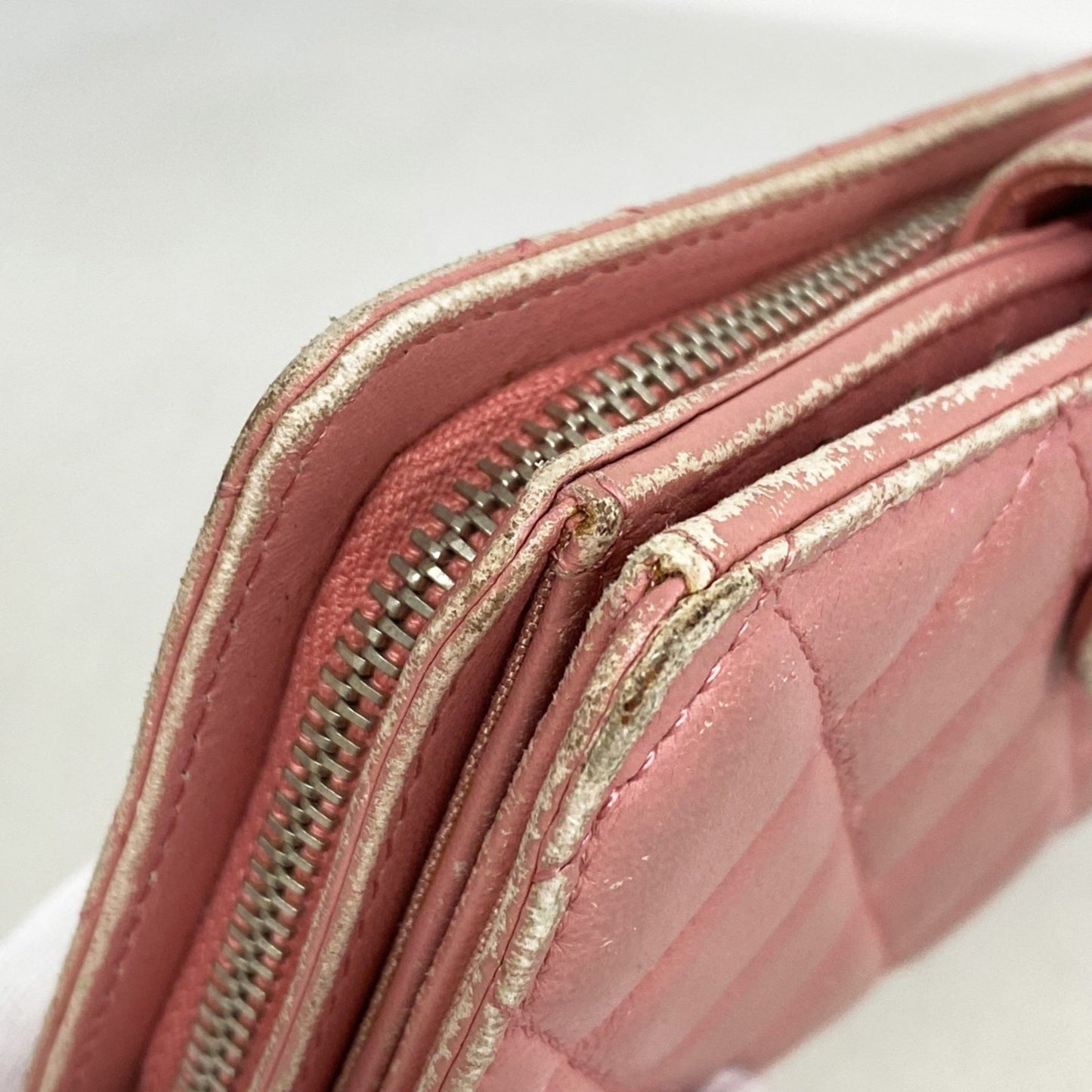 Chanel Matelasse Lambskin Pink Wallet