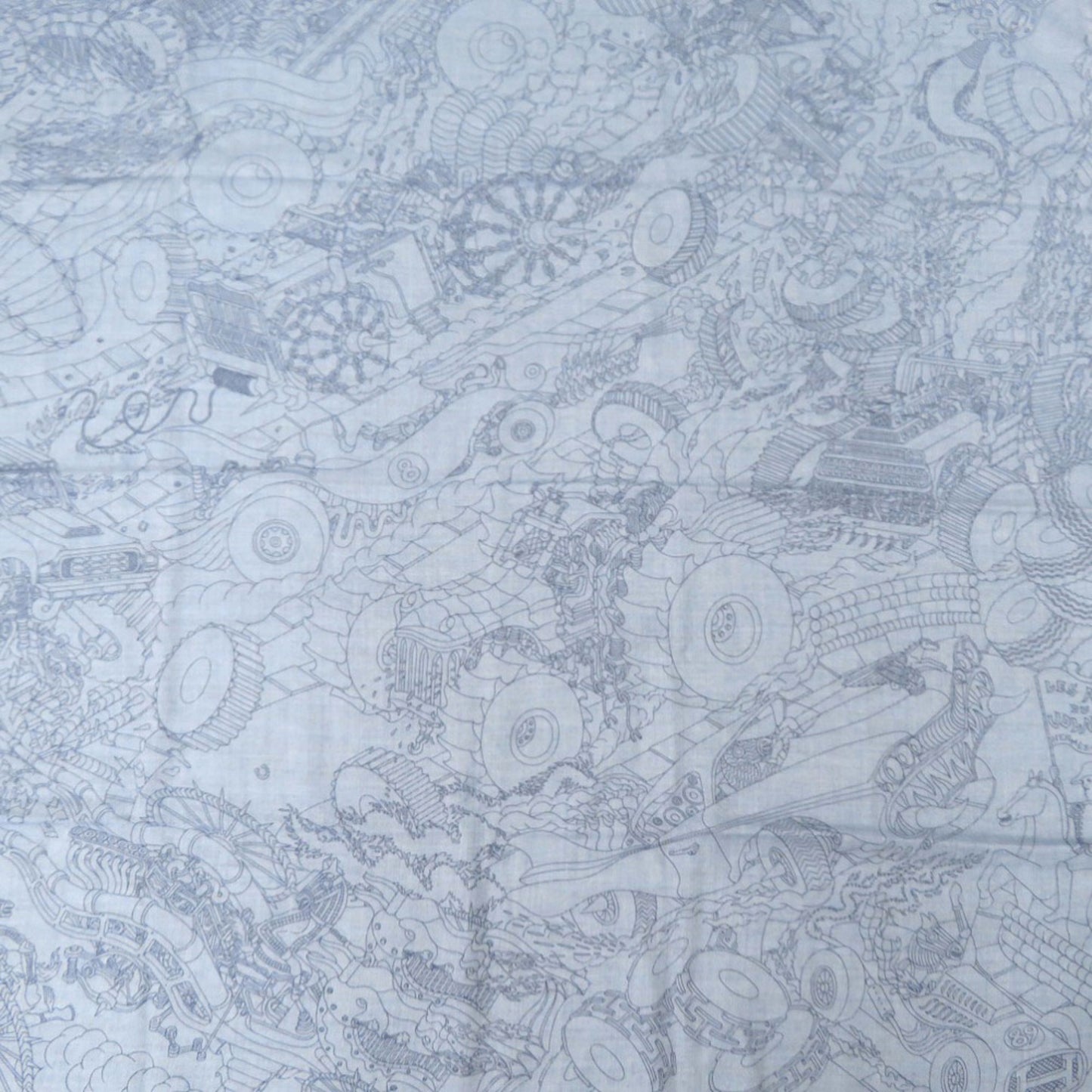 Unused Herms Carr H100 Les As Du Volant Scarf