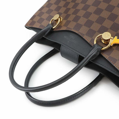 Louis Vuitton Damier Lv Riverside 2-Way Tote/Shoulder Bag In Ebene Noir
