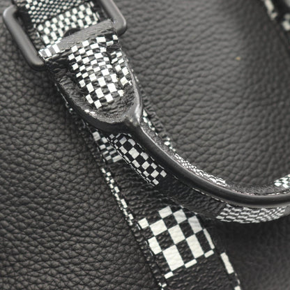 Louis Vuitton City Keepall Xs Handbag Leather Coated Canvas Damier Distorted