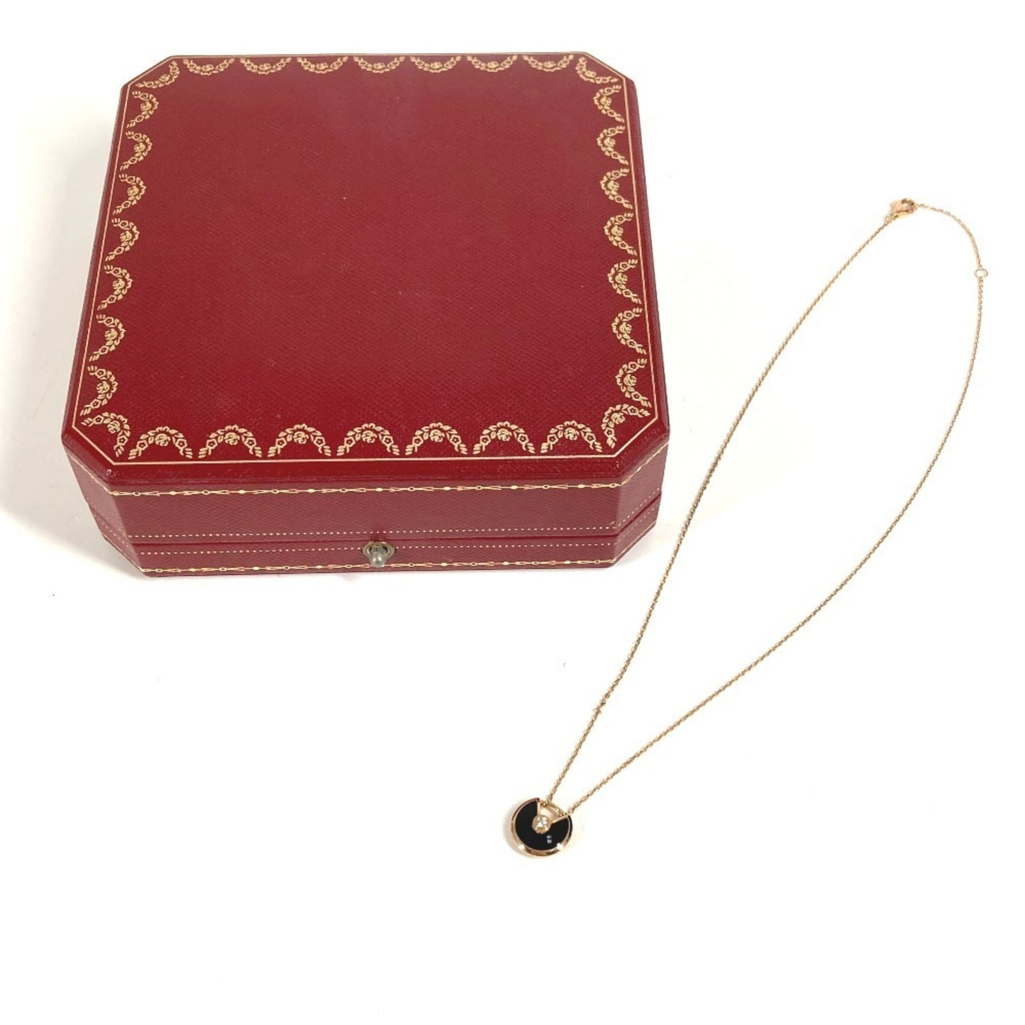 Cartier Amulette De Cartier 1P Diamond Xs Chain Necklace