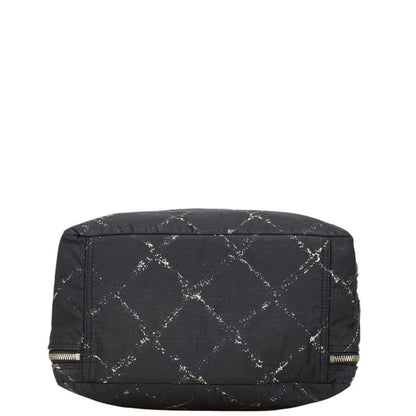 Chanel (Formerly The Travel Line) Handbag Mini Boston Bag In Black