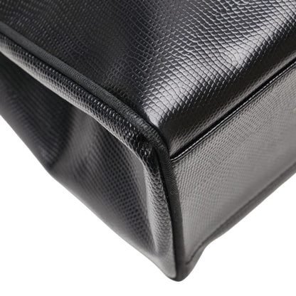 Salvatore Ferragamo Vara Ribbon Embossed Tote Bag/One-Shoulder Bag Au-21 25 30 Black Leather