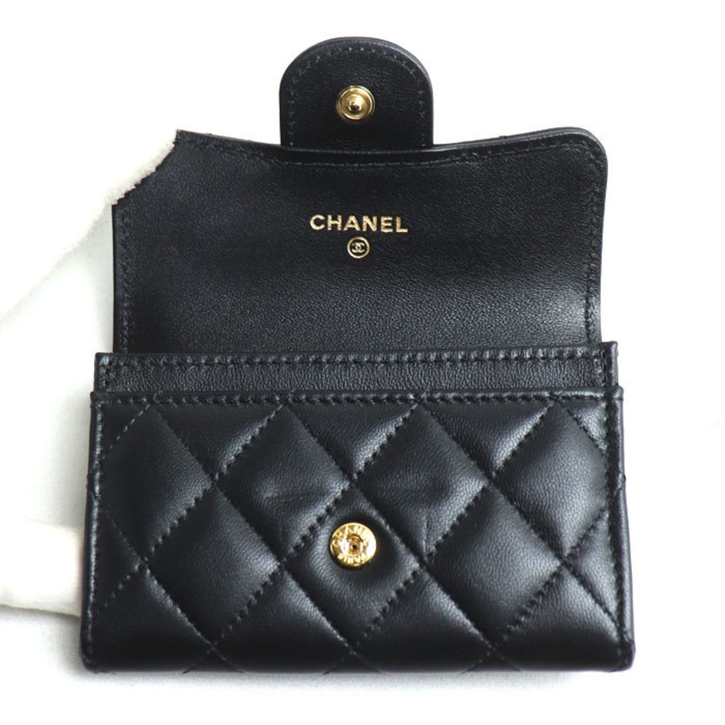 Chanel Matelasse Lambskin Classic Card Case