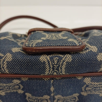 Celine Paris Macadam Denim Handbag