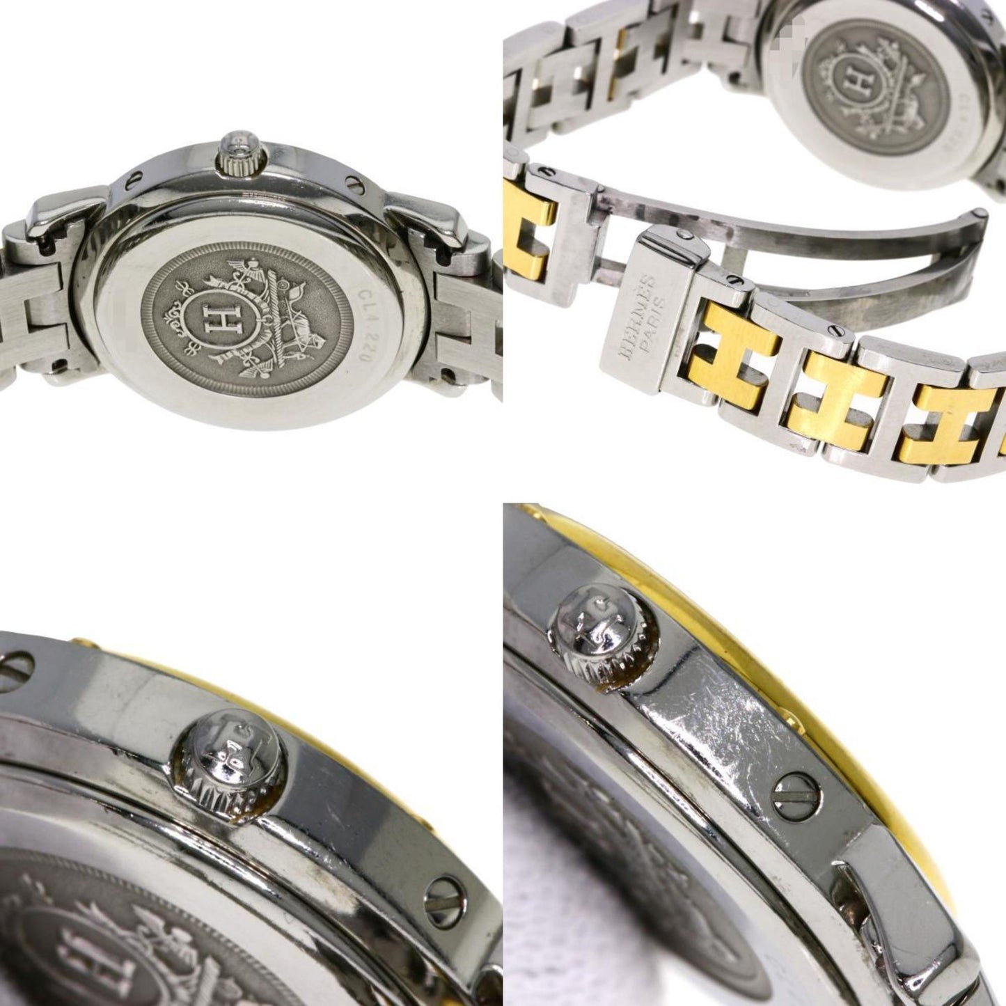 Herms Cl4.220 Clipper Watch In Stainless Steel/Ssxgp