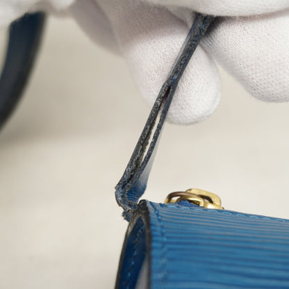 Louis Vuitton Epi Soufflot Handbag M52225 Toledo Blue