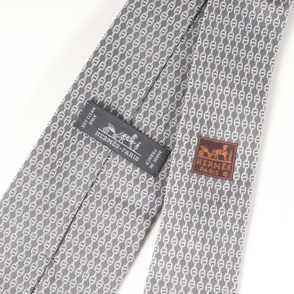 Hermes Men'S Chaine D'Ancre Silk Tie
