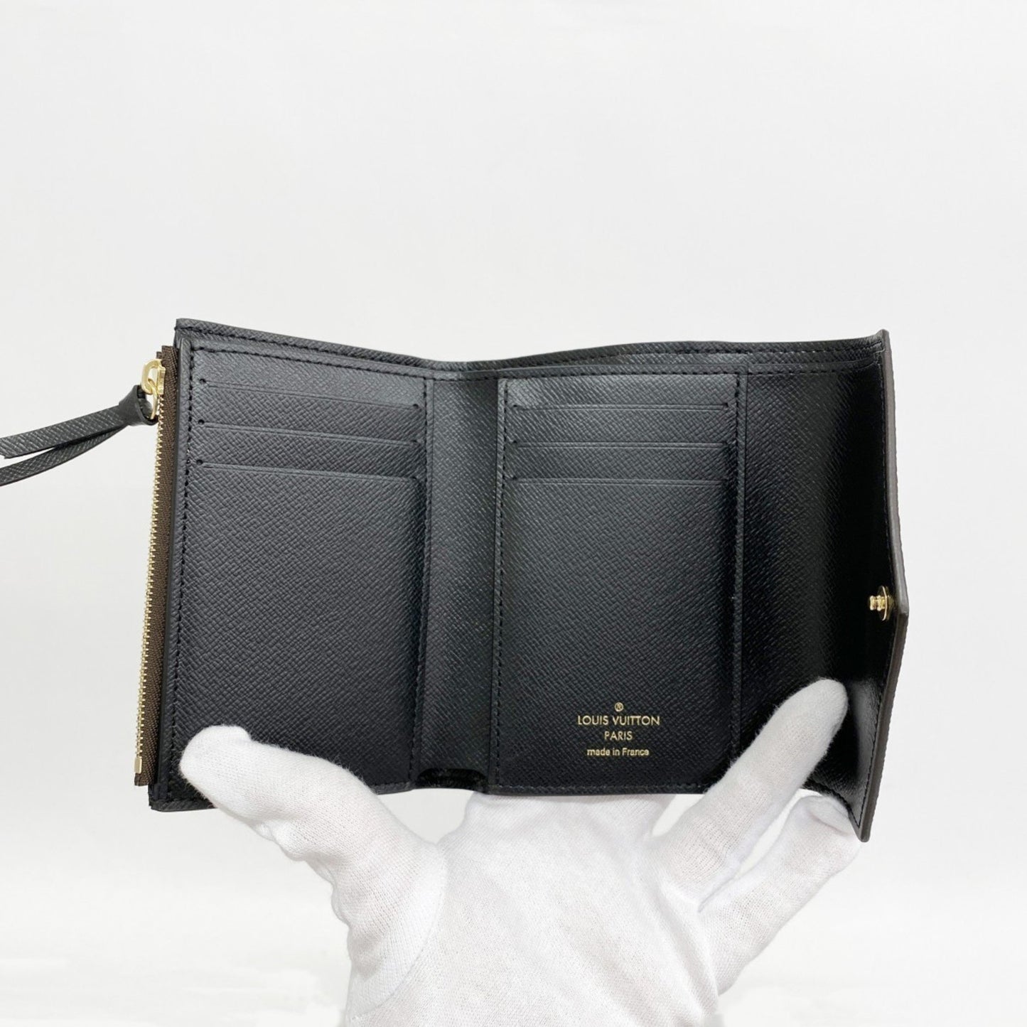 Louis Vuitton Monogram Reverse Portefeuille Victorine Tri-Fold Wallet M81557 Brown