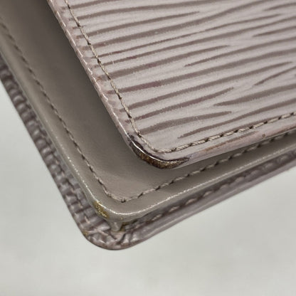 Louis Vuitton Epi Long Wallet Porte Carte Credit M6321B Lila