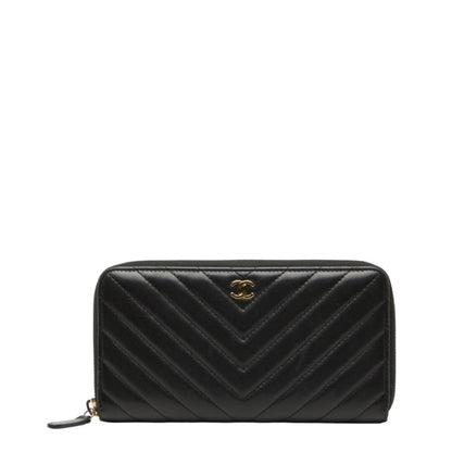 Leather Chanel Long Wallet (Bi-Fold)
