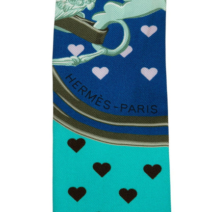Hermes Herms Twilly Brides De Gala Love Scarf