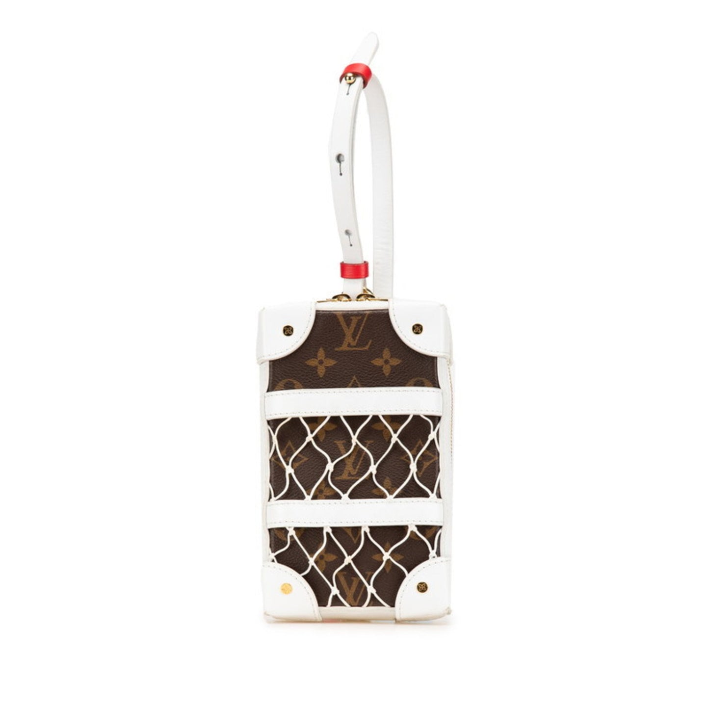 Louis Vuitton X Nba Monogram Soft Trunk Phone Box Crossbody Shoulder Bag Body M80102 White Brown
