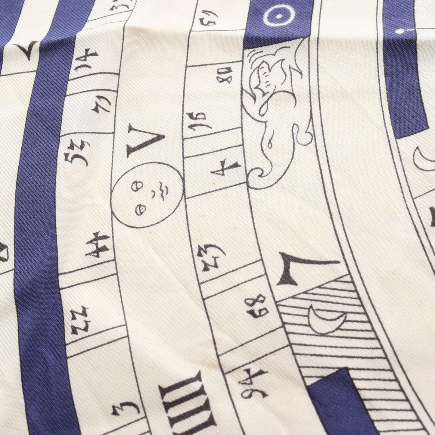 Hermes Herms Dies Et Hore Carr 90 Silk Scarf
