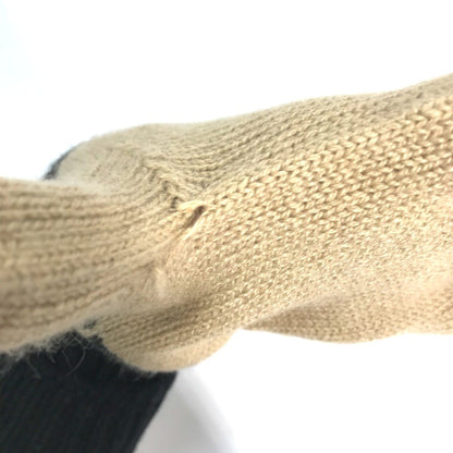 Burberry Bicolor Glove Gloves Beige Black