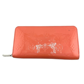 Louis Vuitton Louis Vuitton Long Wallet Round Zipper Vernis Zippy Monogram M93202 Rose Rich