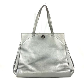 Bvlgari Bulgari Shoulder Bag Logo Turnlock Tote Leather