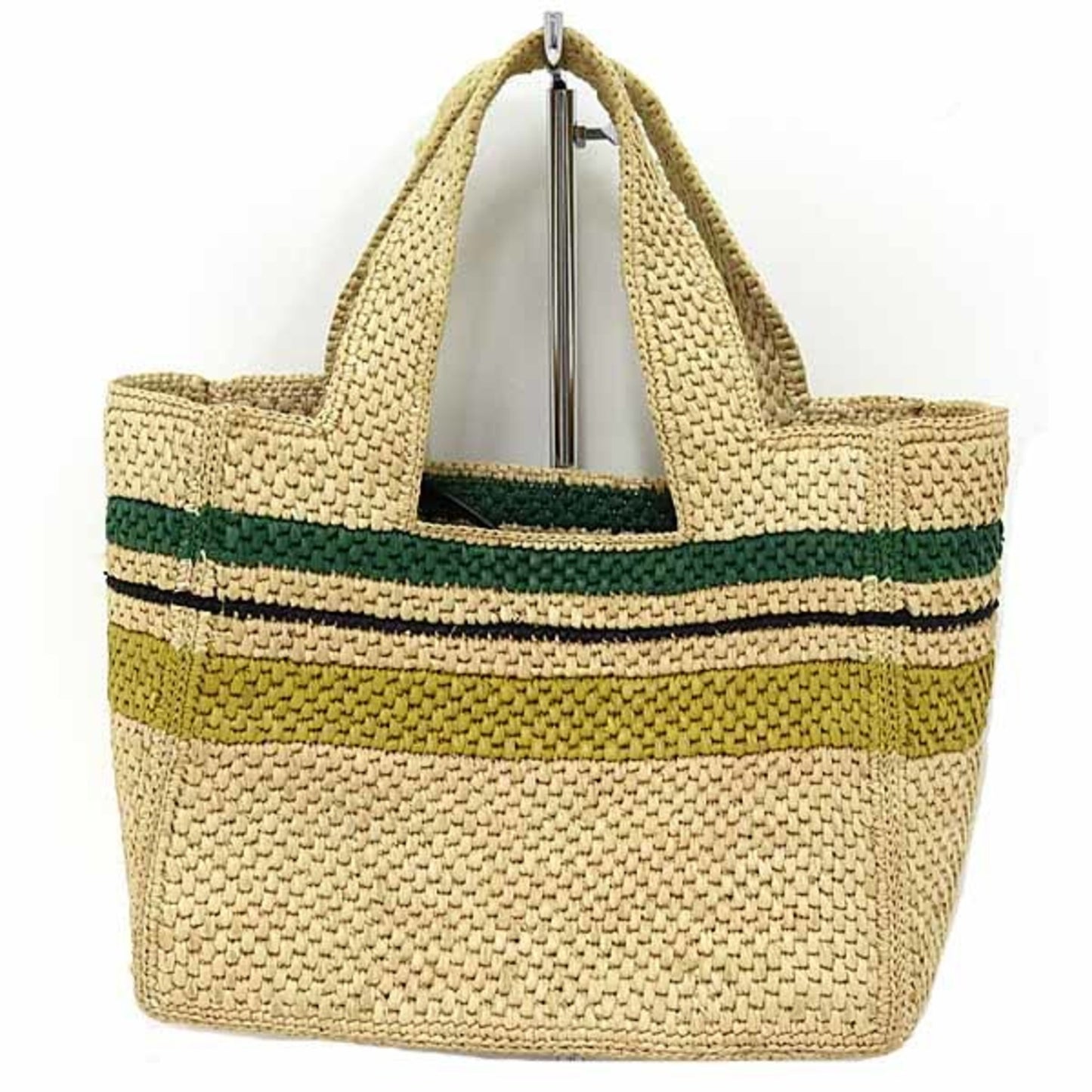 Loewe Loewe Font Tote Small Raffia Stripe Shoulder Bag