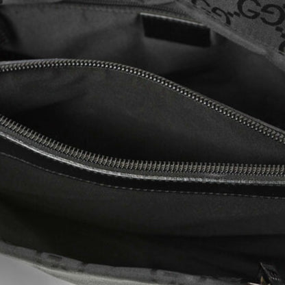 Gucci Handbag Tote Bag Bamboo 2Way Nylon Canvas Gg Black 002 1016