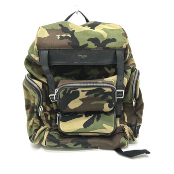 Yves Saint Laurent Saint Laurent Paris 437110 Multi-Pocket Camouflage Backpack