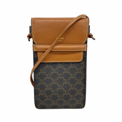 Celine Triomphe Mobile Pouch In Black