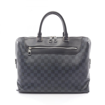 Louis Vuitton Pdj Nm Porte-Document Jour Briefcase Bag In Coated Canvas And Leather With Damier