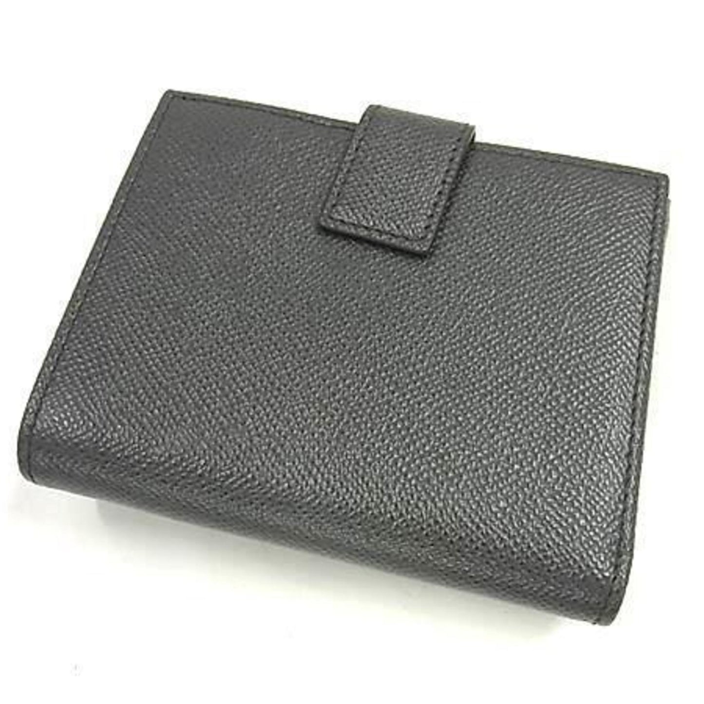 Salvatore Ferragamo Gancini Wallet Dp22C877 Gray Leather