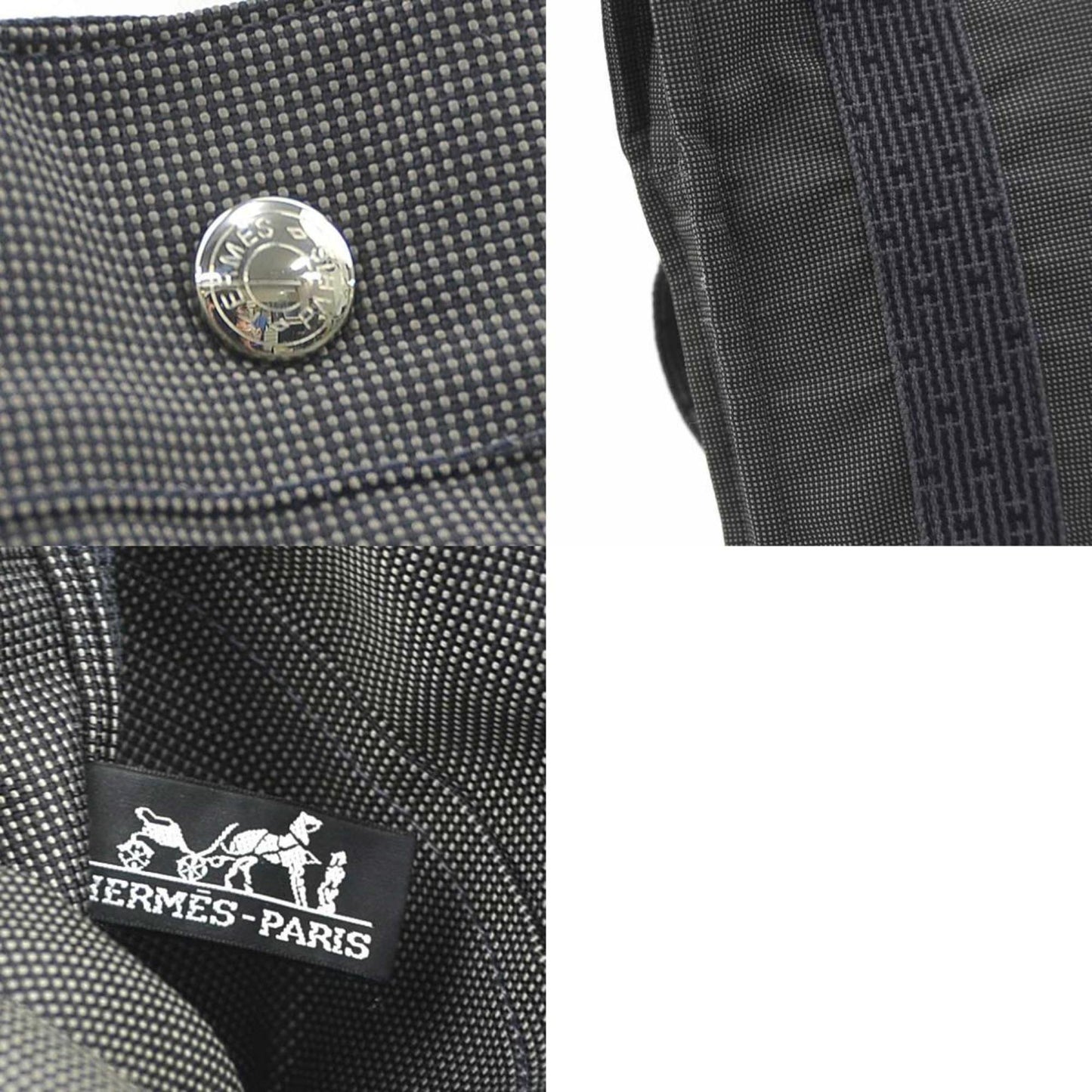 Hermes Herms Air Line Ad Pm Backpack In Dark Gray And Silver