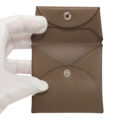 Herms Bastia Etoupe Wallet/Coin Case Epson
