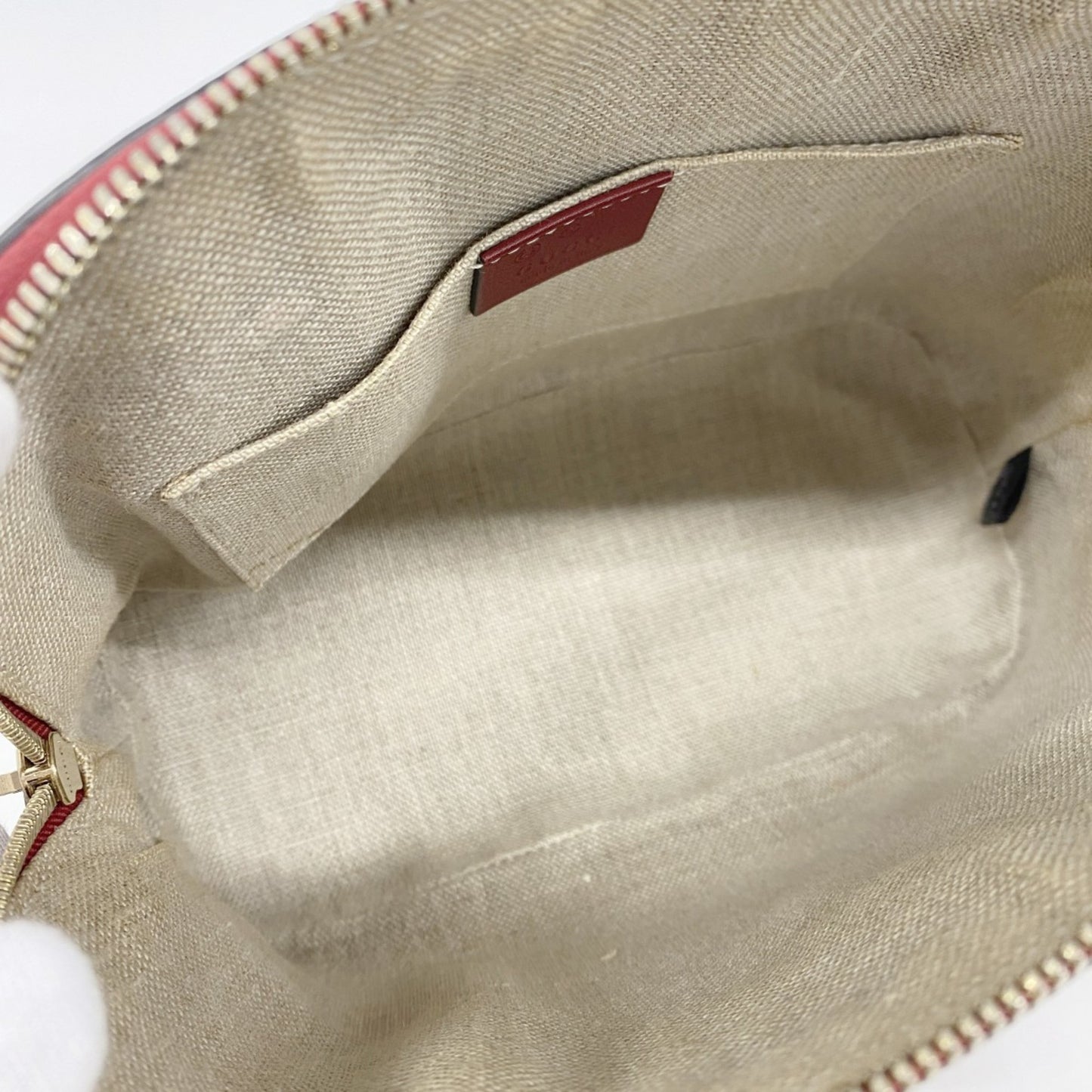 Gucci Micro Guccissima Handbag 449654 Leather Red Champagne
