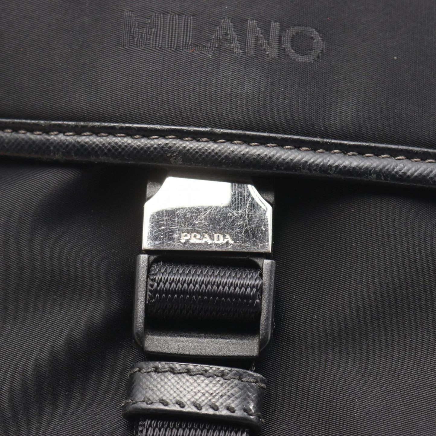 Prada Tessuto + Saffi Shoulder Bag In Nylon And Saffiano Leather