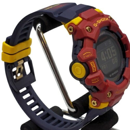 G-Shock Casio Watch Gbd-100Bar-4Jr G-Squad Barcelona Collaboration Double Name Team Color Red Blue