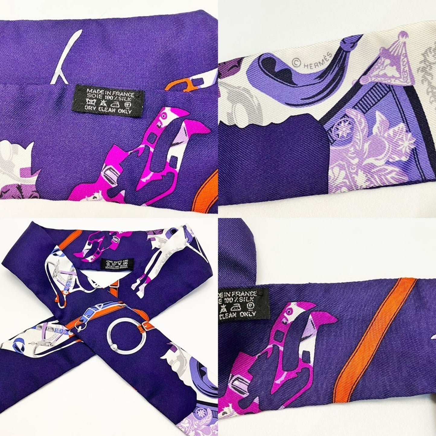 100% Hermes Scarf Silk