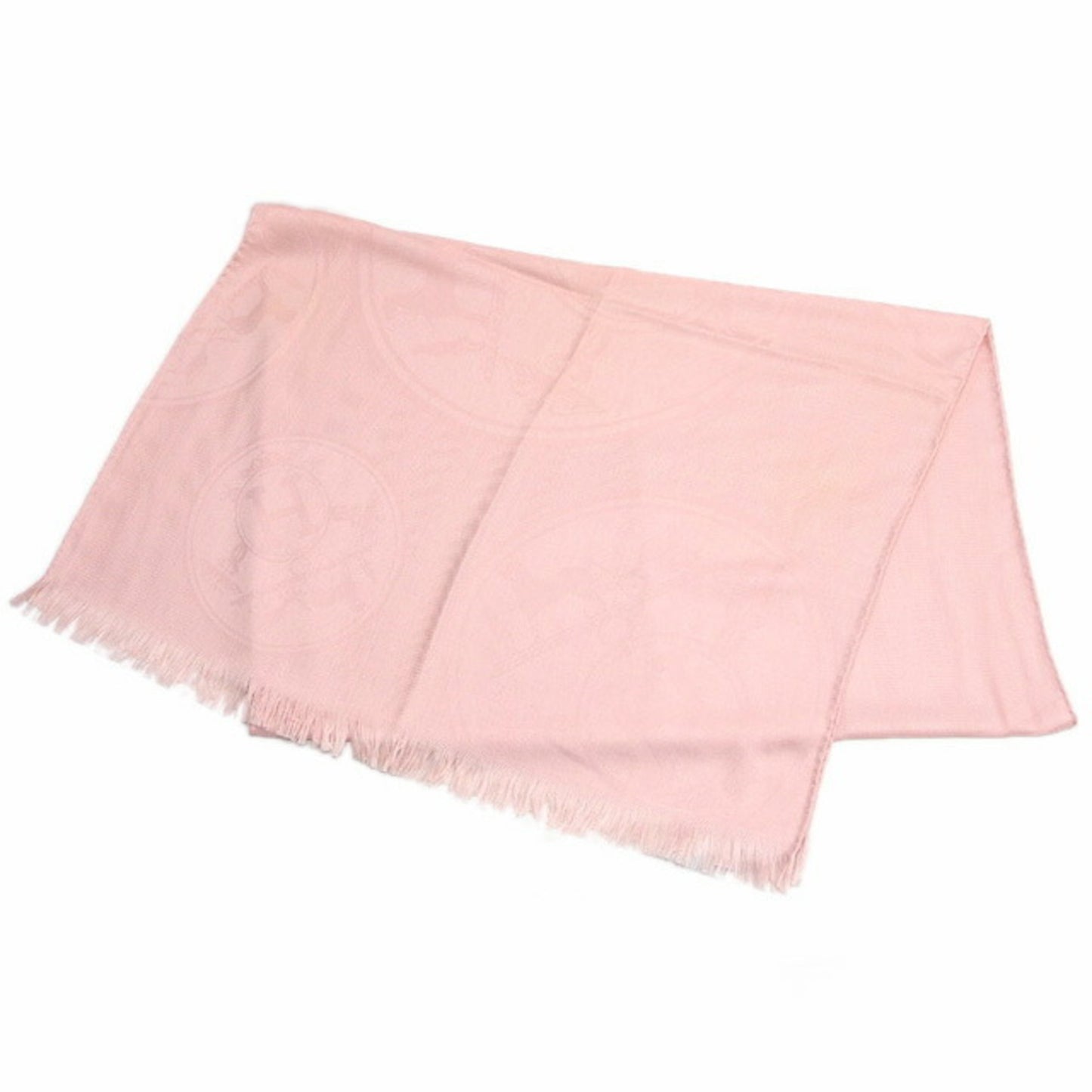 Hermes New Libris Large Stole Scarf Shawl Light Pink