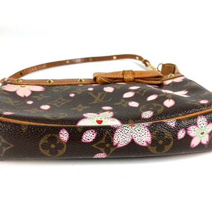 Louis Vuitton M92006 Monogram Cherry Blossom Pochette Accessoires By Takashi Murakami. Mini Handbag