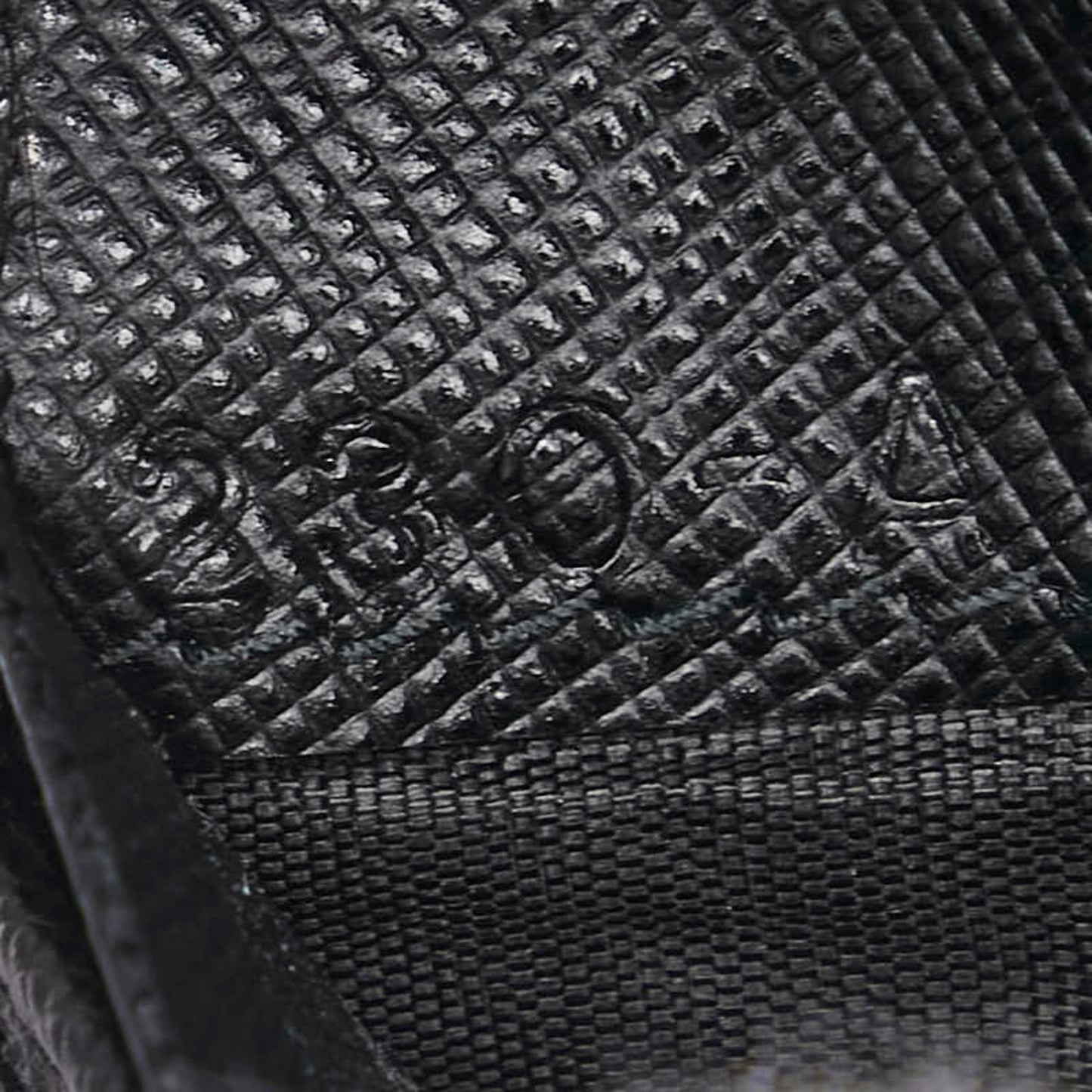 Prada Saffiano Bifold Wallet 1Ml018 Black Leather