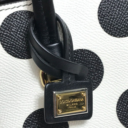 Dolce&Gabbana Dot Pattern Bag Mini Shoulder Bag Hand Bag White X Black X Red