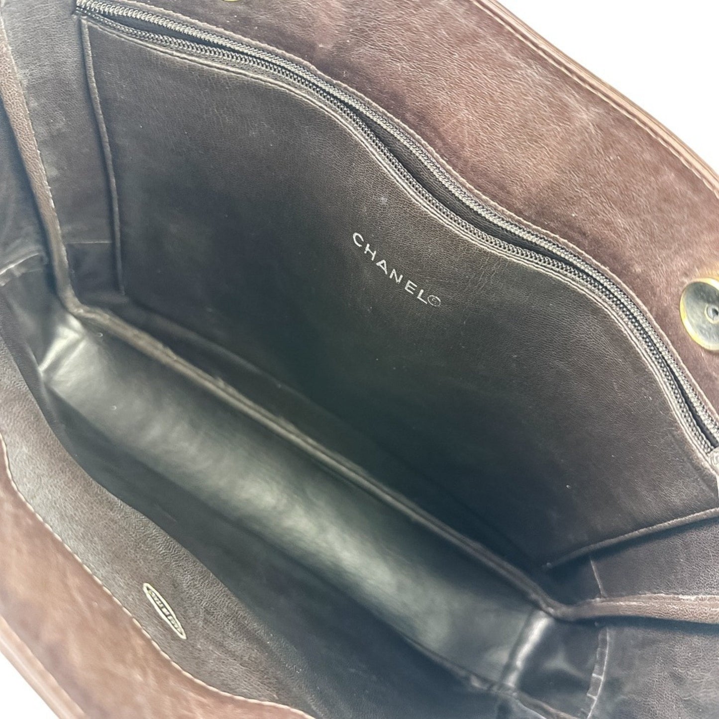 Chanel Matelasse Leather Chain Shoulder Bag In Brown