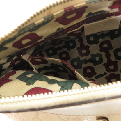 Gucci Guccissima Abby 190525 Leather Ivory Shoulder Bag 0189 Gucci